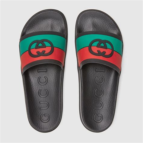 chanclas gucci hombre imitacion|Gucci Sandalias tipo chancla con GG entrelazada para hombre.